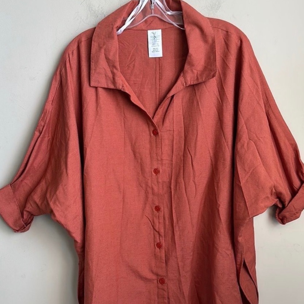 Helen Owen Linen Blend Swimsuit Coverup